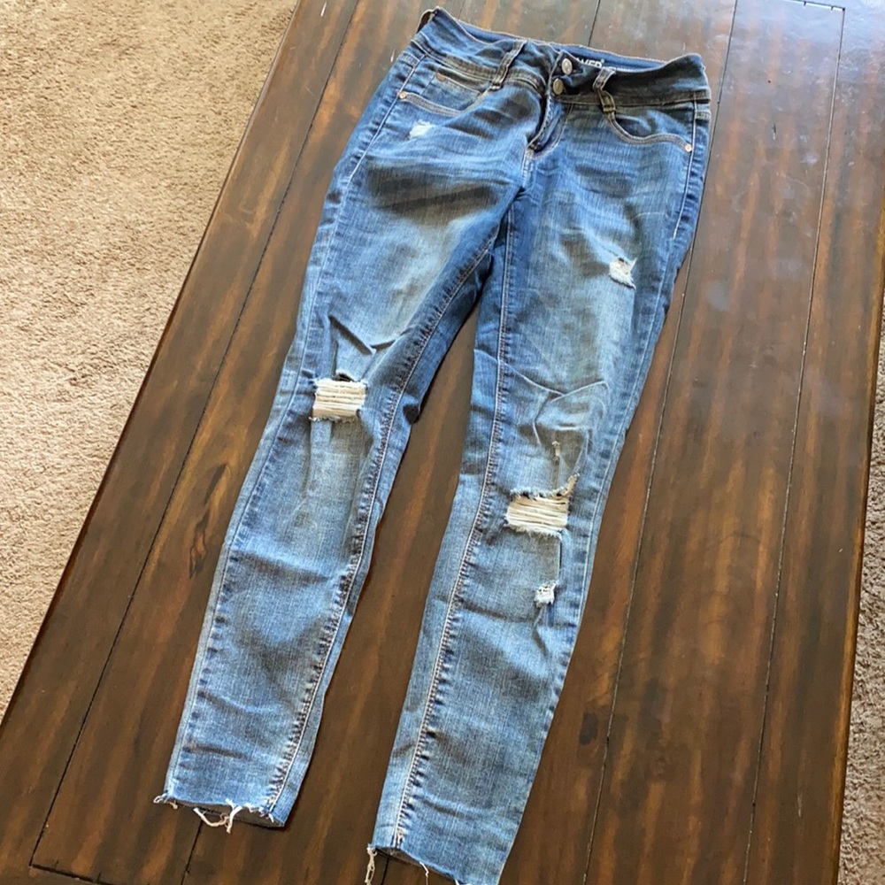Wallflower destroyed denim